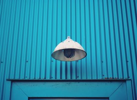 Blue & Lamp